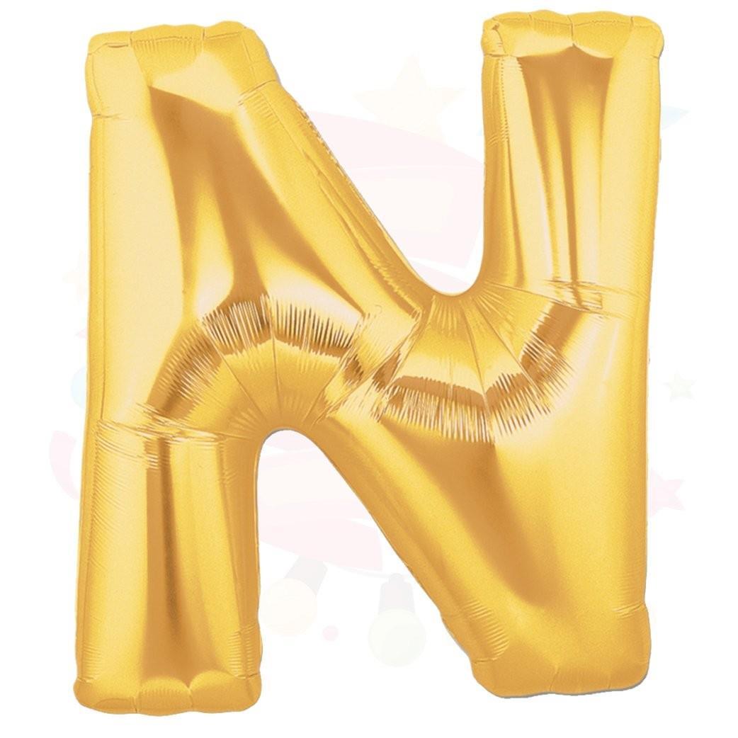 Nedi Balon Folyo 40 Harf Altın NNedi Balon Folyo 40 Harf Altın N - Kirtasiyem.netBalon
