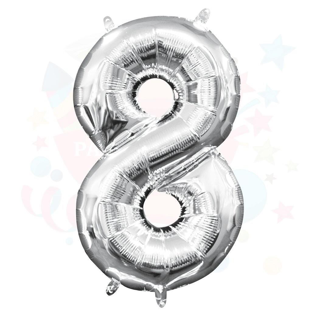 Nedi Balon Folyo 40 Rakam Gümüş 8Nedi Balon Folyo 40 Rakam Gümüş 8 - Kirtasiyem.netBalon