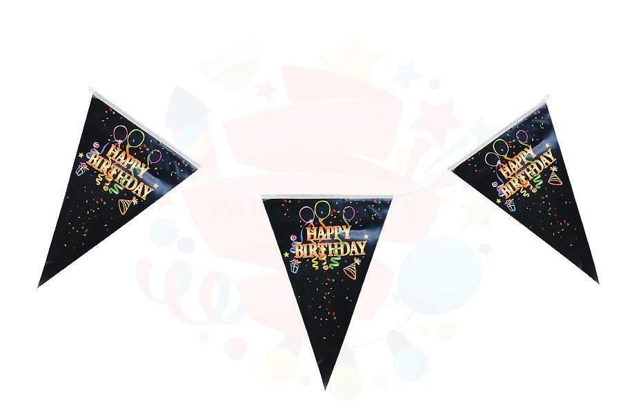 Nedi Flama Üçgen Temalı Siyah HappyNedi Flama Üçgen Temalı Siyah Happy - Kirtasiyem.netParti Malzemeleri