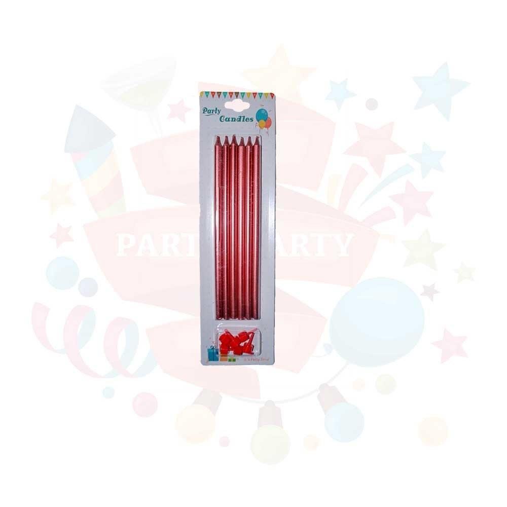 Nedi Mum 18 cm İnce Uzun 6'lı KırmızıNedi Mum 18 cm İnce Uzun 6'lı Kırmızı - Kirtasiyem.netParti Malzemeleri
