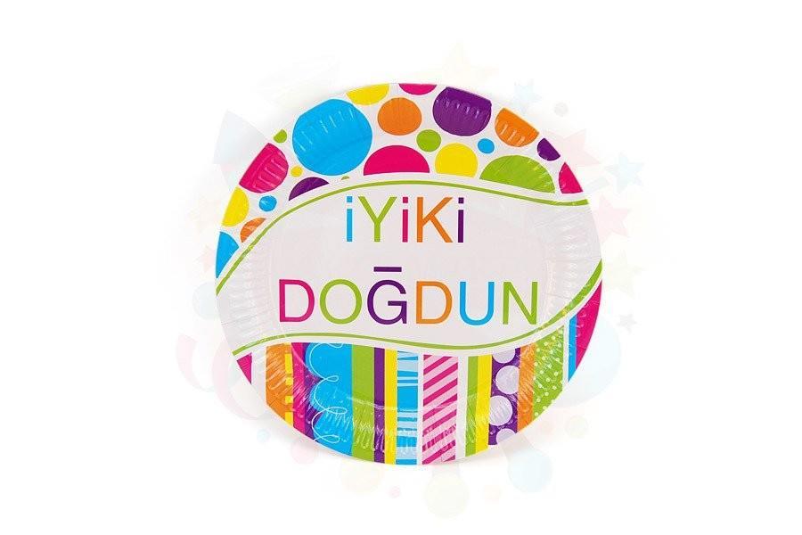 Nedi Tabak Karton Temalı İyi Ki Doğdun GökkuşağıNedi Tabak Karton Temalı İyi Ki Doğdun Gökkuşağı - Kirtasiyem.netParti Malzemeleri