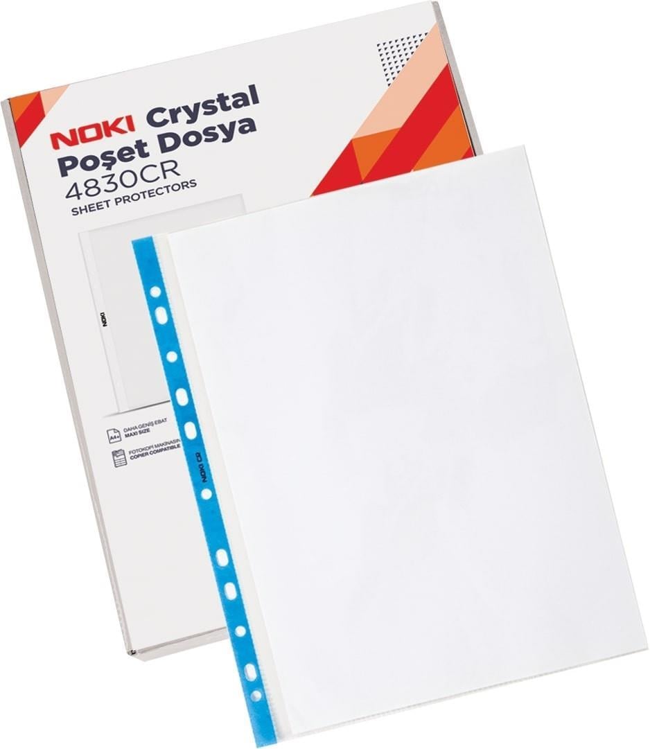 Noki Cristal Mavi Şeritli Poşet Dosya 100 lüNoki Cristal Mavi Şeritli Poşet Dosya  - Kirtasiyem.netPoşet Dosyalar