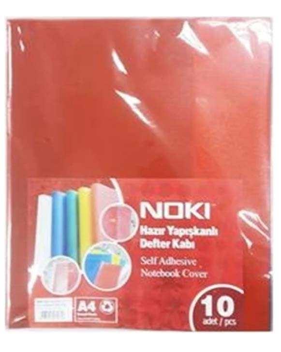 Noki Hazır Yapışkanlı Kitap Kabı 10 Lu KırmızıNoki Hazır Yapışkanlı Kitap Kabı 10 Lu Kırmızı - Kirtasiyem.netKitap Kapları