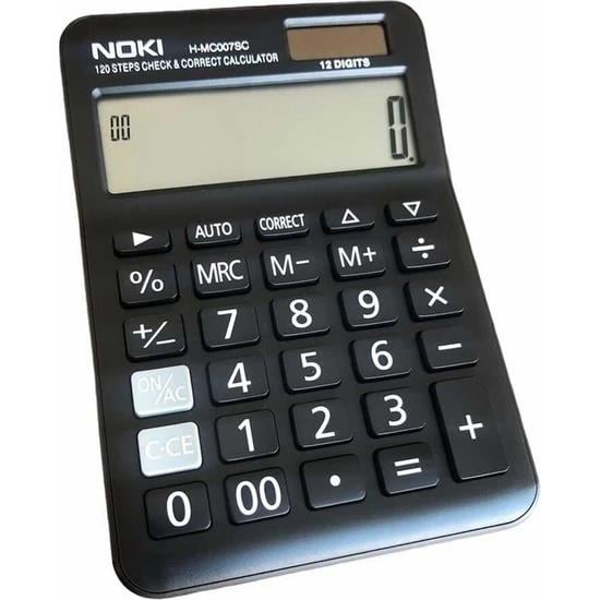 Noki Hesap Makinesi Siyah H-Mc007ScNoki Hesap Makinesi Siyah H-Mc007Sc - Kirtasiyem NetHesap Makineleri