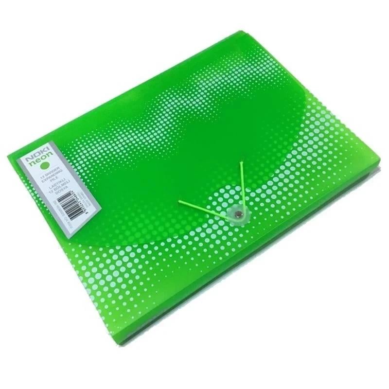 Noki Lastikli 12 Bölmeli Dosya Neon Seri YeşilNoki Lastikli 12 Bölmeli Dosya Neon Seri Yeşil - Kirtasiyem.netLastikli Dosya