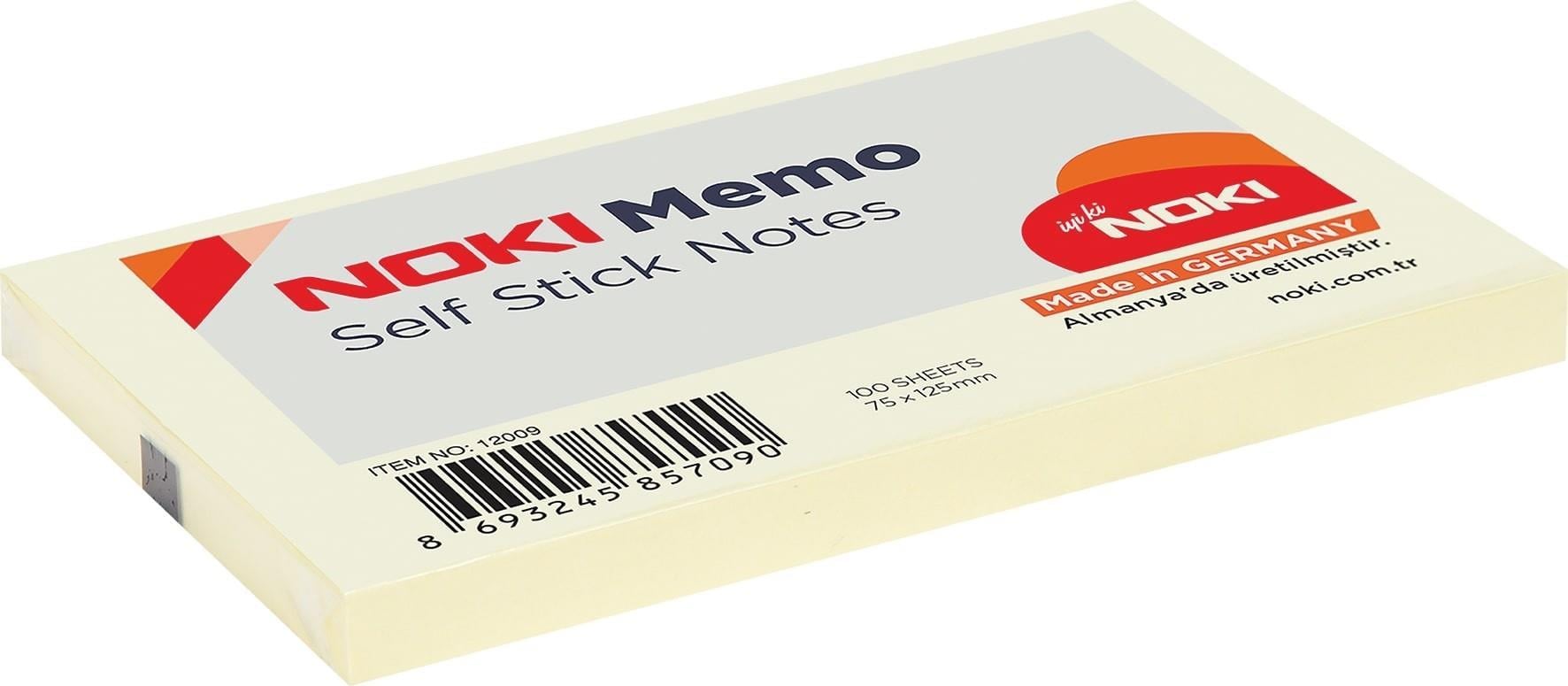 Noki Memo 75*125 No:12009Noki Memo 75*127 No:12009 - Kirtasiyem.netYapışkanlı Not Kağıtları