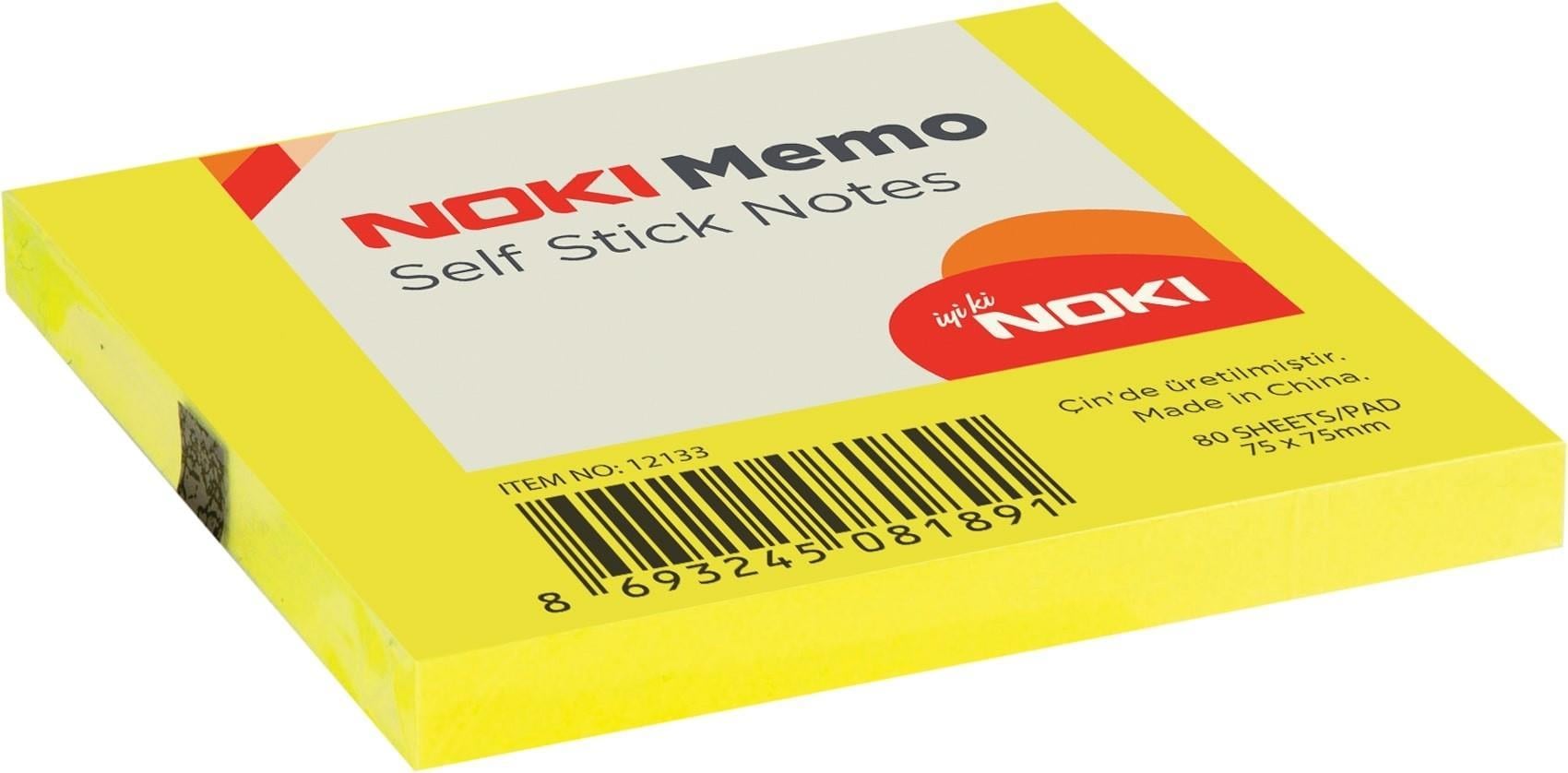 Noki Memo 75X75 Limon SarıNoki Memo 75X75 Limon Sarı - Kirtasiyem.netNot Kağıtları