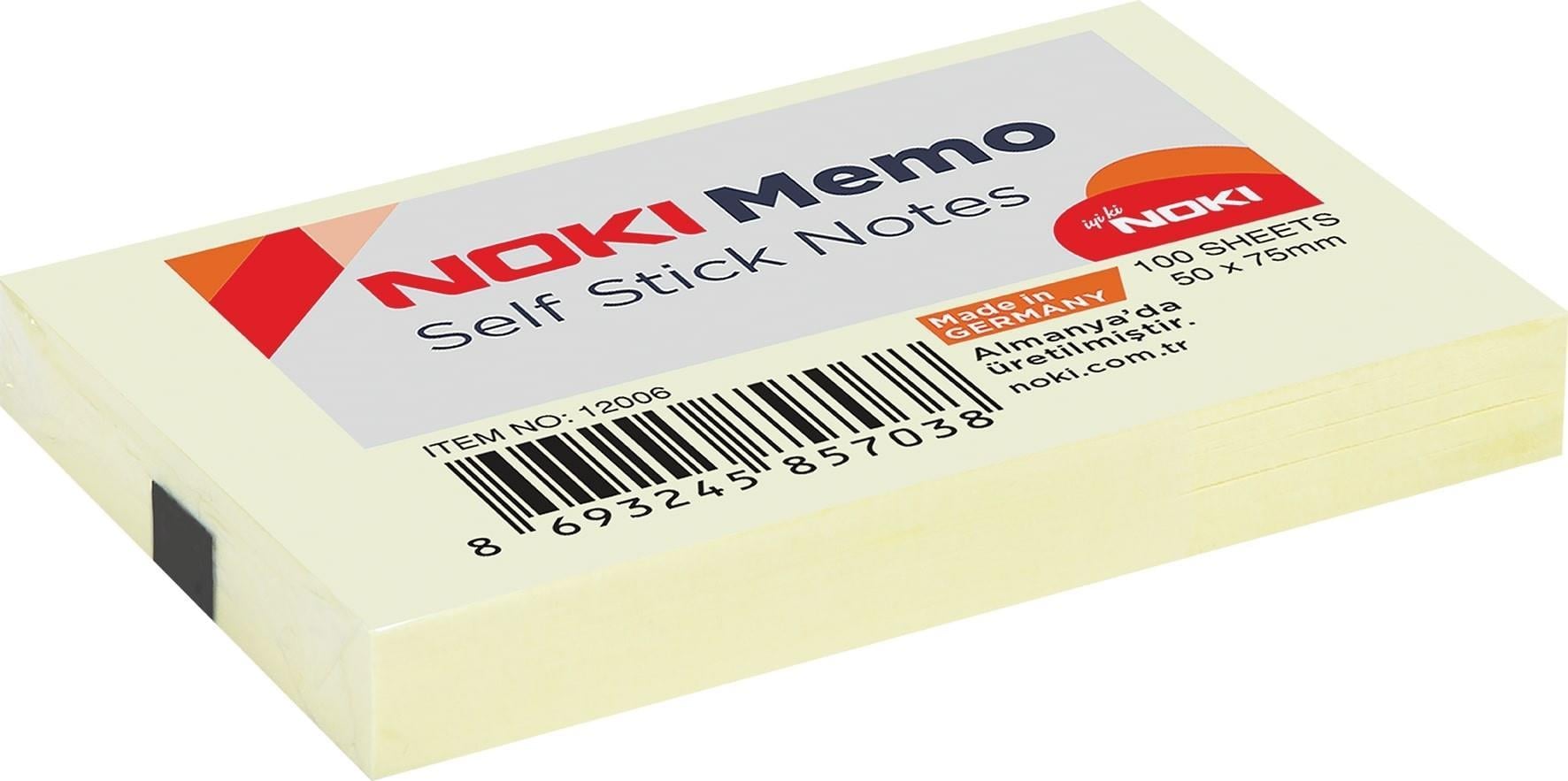 Noki Memo Yapışkanlı Not Kağıdı 50*75 12006Noki Memo Yapışkanlı Not Kağıdı 50*75 12006 - Kirtasiyem.netYapışkanlı Not Kağıtları