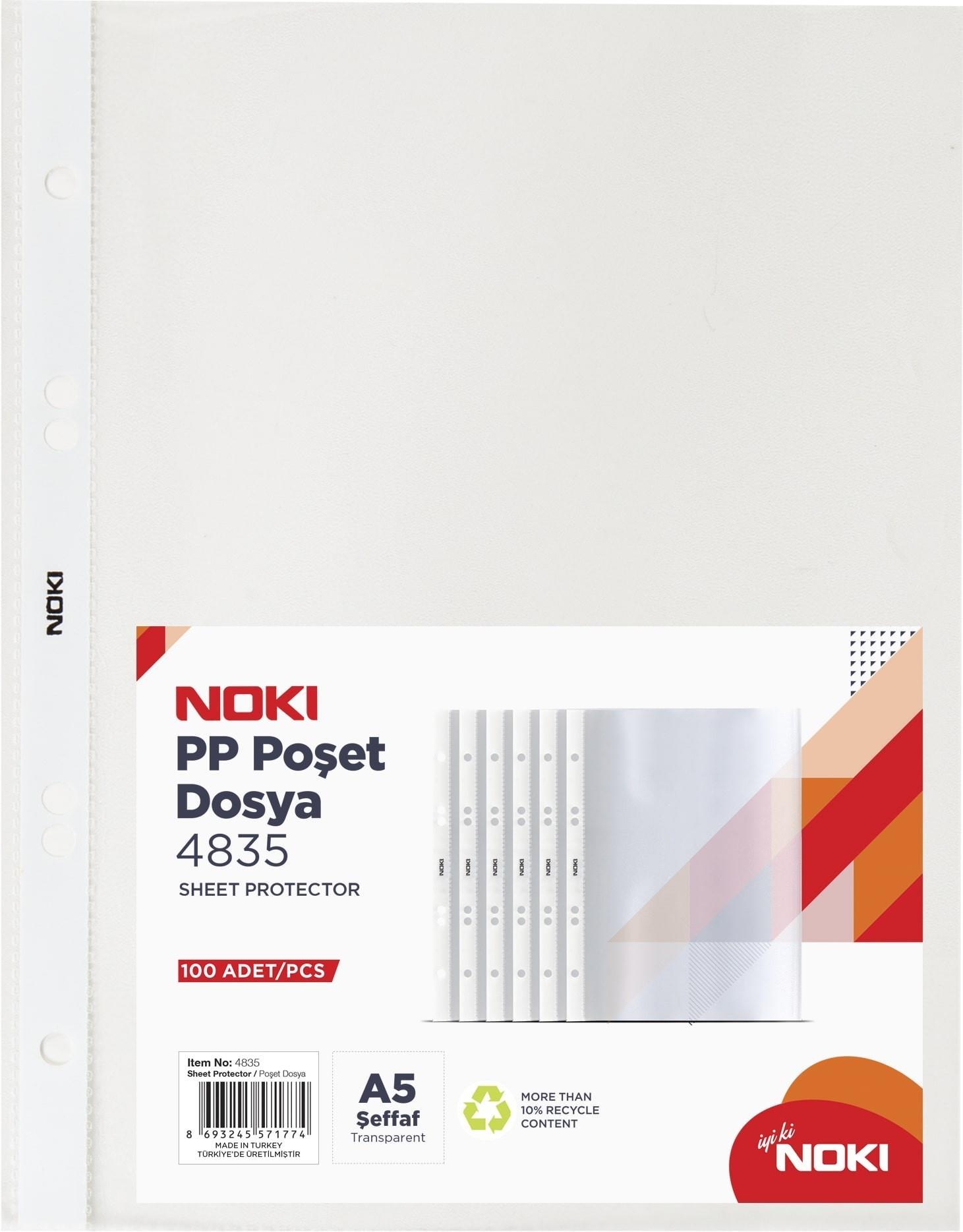 Noki Poşet Dosya A5 100 LüNoki Poşet Dosya A5 100 Lü - Kirtasiyem.netPoşet Dosyalar