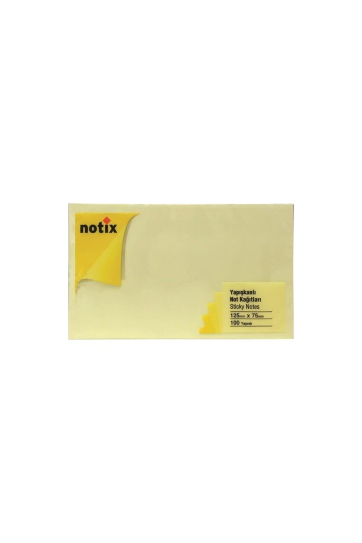 Notix Yapışkanlı Not Kağıdı 125X75 SarıNotix Yapışkanlı Not Kağıdı 125X75 Sarı - Kirtasiyem.netYapışkanlı Not Kağıtları