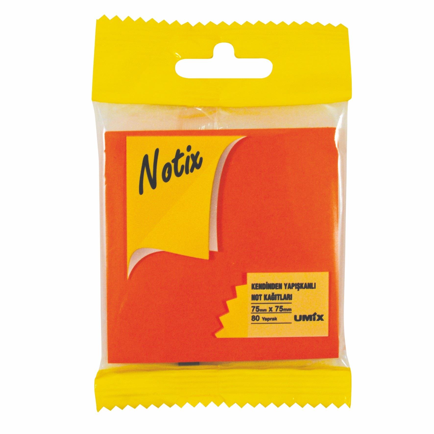 Notix Yapışkanlı Not Kağıdı Neon F. Turuncu Asmalı 75X75 80YaprakNotix Yapışkanlı Not Kağıdı Neon F. Turuncu Asmalı 75X75 80Yaprak - Kirtasiyem.netYapışkanlı Not Kağıtları