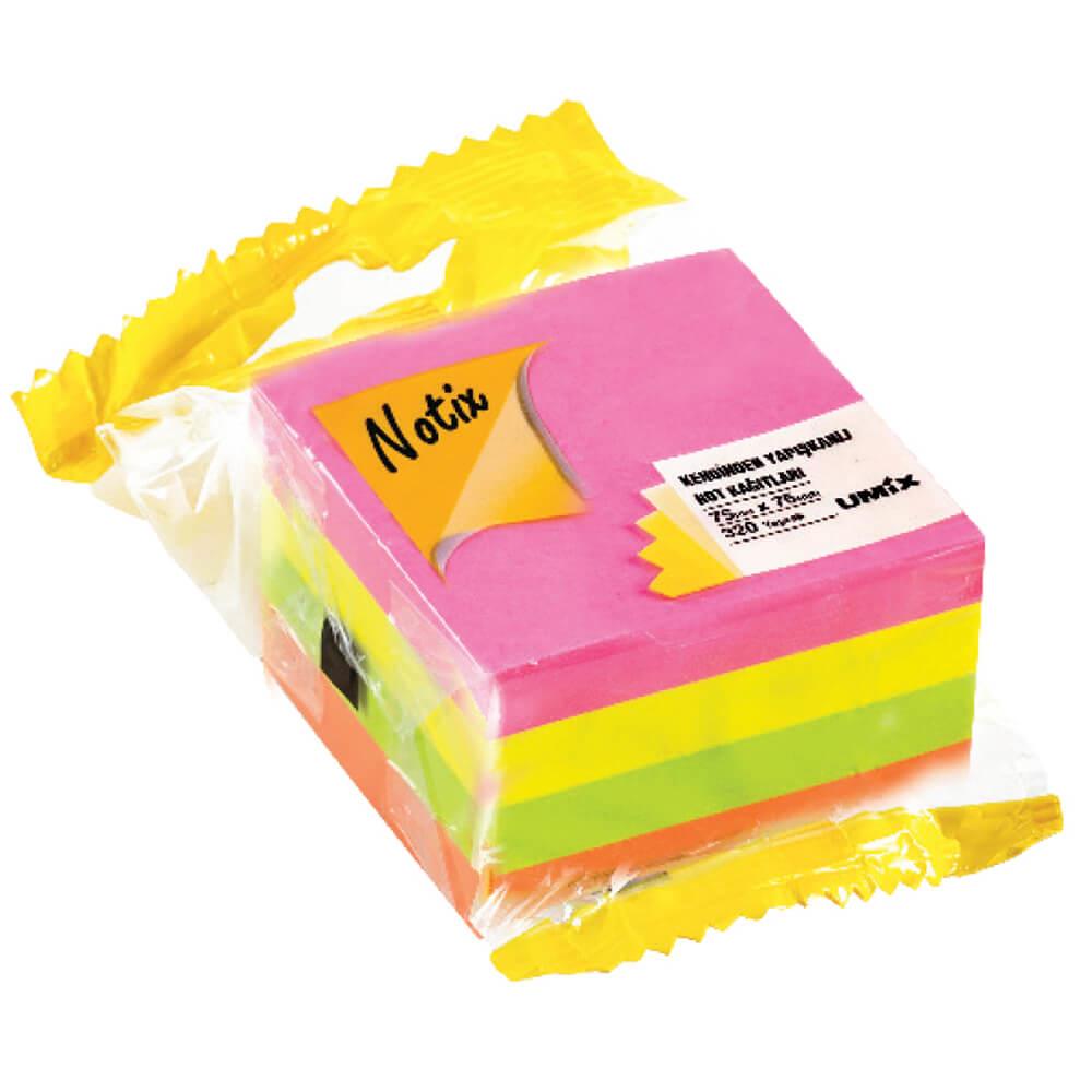 Notix Yapışkanlı Not Kağıdı Neon Kup Asmalı 75X75 320 Yaprak 4RNotix Yapışkanlı Not Kağıdı Neon Kup Asmalı 75X75 320 Yaprak 4R - Kirtasiyem.netYapışkanlı Not Kağıtları