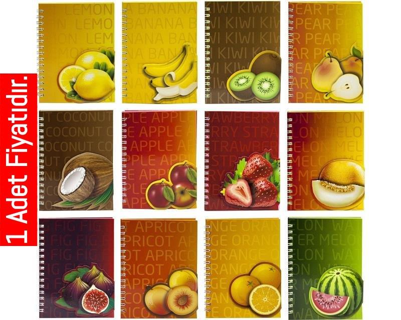Notyaz FR-3214 Meyve Kokulu Spiralli Notebook (1 Adet)Notyaz FR-3214 Meyve Kokulu Spiralli Notebook - Kirtasiyem.netNot Defterleri