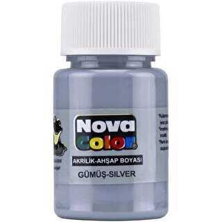 Nova Color Akrilik Boya Şişe 30 Cc Gümüş Nc-235Nova Color Akrilik Boya Şişe 30 Cc Gümüş Nc-235 - Kırtasiyem.netAkrilik Boyalar	