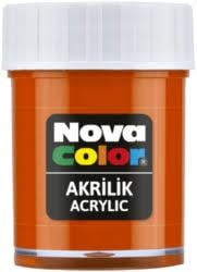 Nova Color Akrilik Boya Şişe 30 Cc Turuncu Nc-176Akrilik Boyalar	