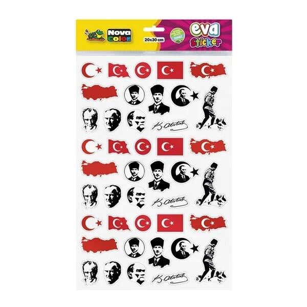 Nova Color Eva Sticker AtatürkNova Color Eva Sticker Atatürk - Kirtasiyem NetStickerlar
