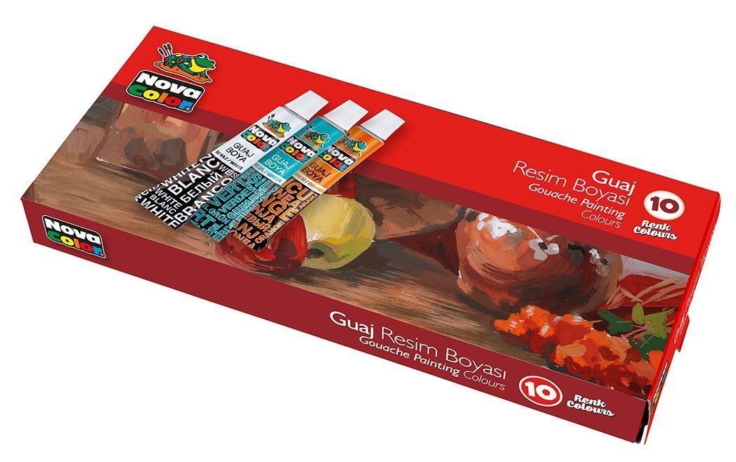 Nova Color Guaj Boya Tüp 10 Lu Nc-102Nova Color Guaj Boya Tüp 10 Lu Nc-102 - Kırtasiyem.netGuaj Boyalar