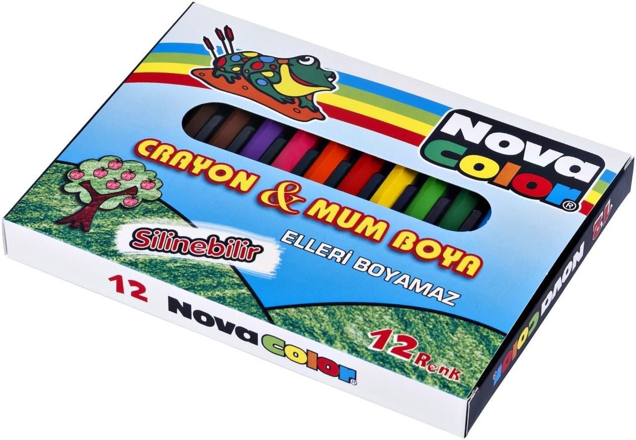 Nova Color Mum Boya Kısa 12 Li Nc-1112Nova Color Mum Boya Kısa 12 Li Nc-1112 - Kırtasiyem.netMum Boyalar