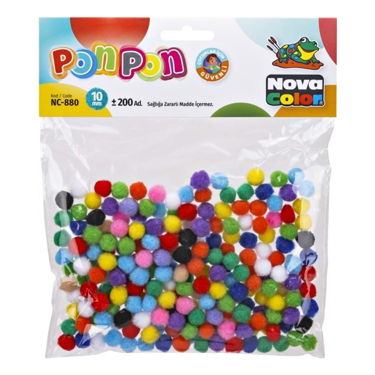 Nova Color Ponpon 10 Mm (200 Lü) Nc-880Nova Color Ponpon 10 Mm (200 Lü) Nc-880 - Kirtasiyem.netPonponlar