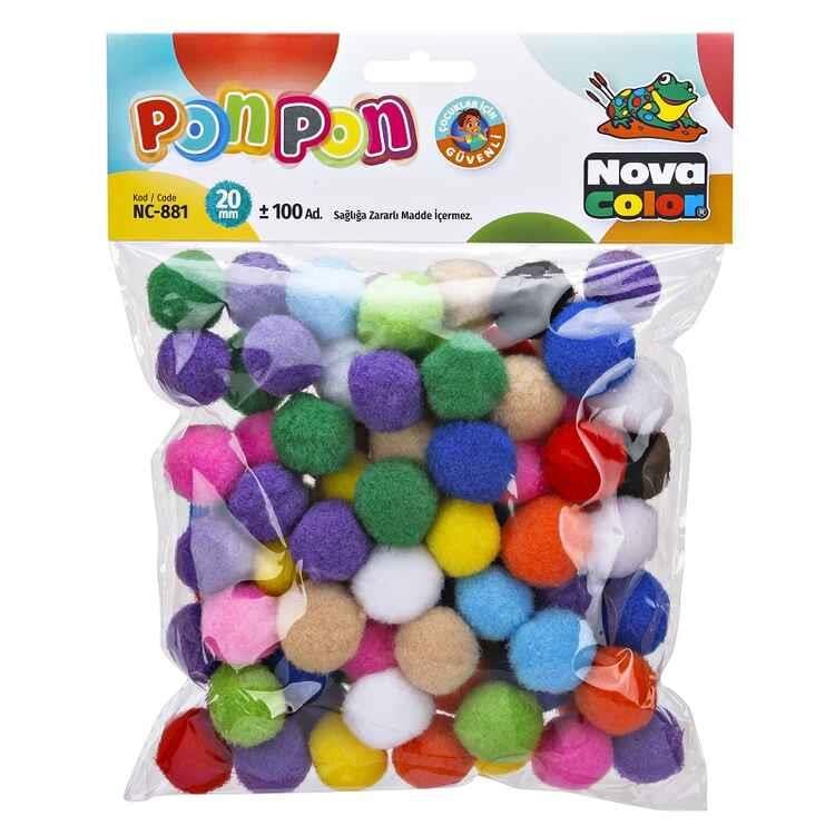 Nova Color Ponpon 20 Mm (100 Lü) NC-881Nova Color Ponpon 20 Mm (100 Lü) NC-881 - Kirtasiyem.netPonponlar
