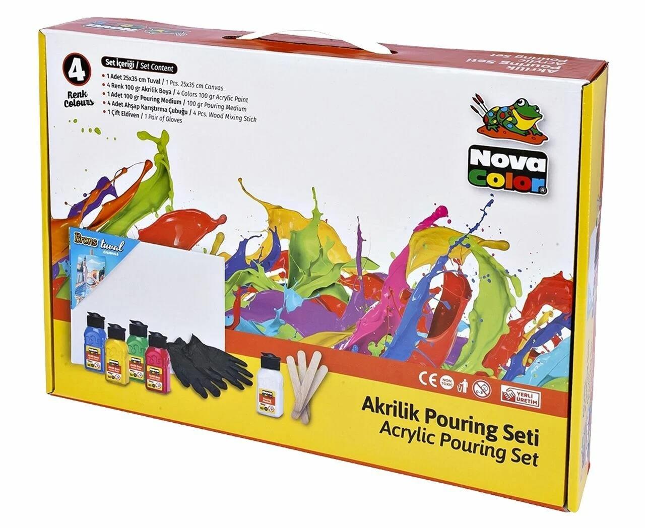Nova Color Pouring Set Yaz Nc-2501Nova Color Pouring Set Yaz Nc-2501 - Kırtasiyem.netAkrilik Boyalar	