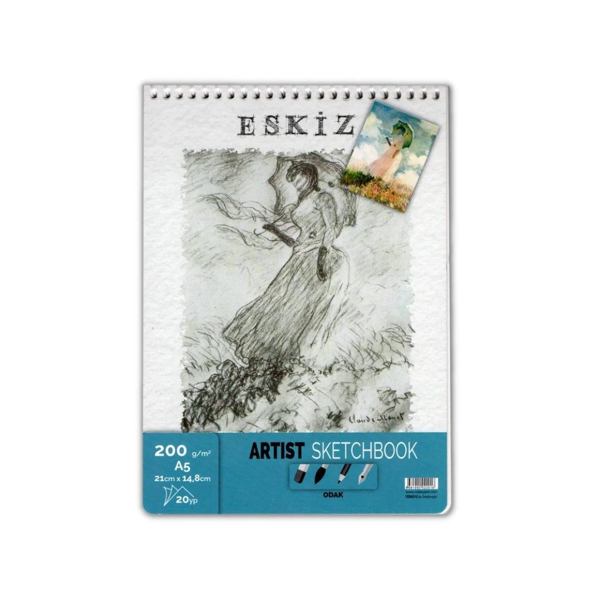 Odak Eskiz 200 Gr 20 Yp A5  777-293Odak Eskiz 200 Gr 20 Yp A5  777-293 - Kirtasiyem.netEskiz Defterleri