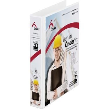 Önder Klasör A4 5 cm 4 Halka Beyaz 2015-5Önder Klasör A4 5 cm 4 Halka Beyaz 2015-5 - Kirtasiyem.netHalkalı Klasörler
