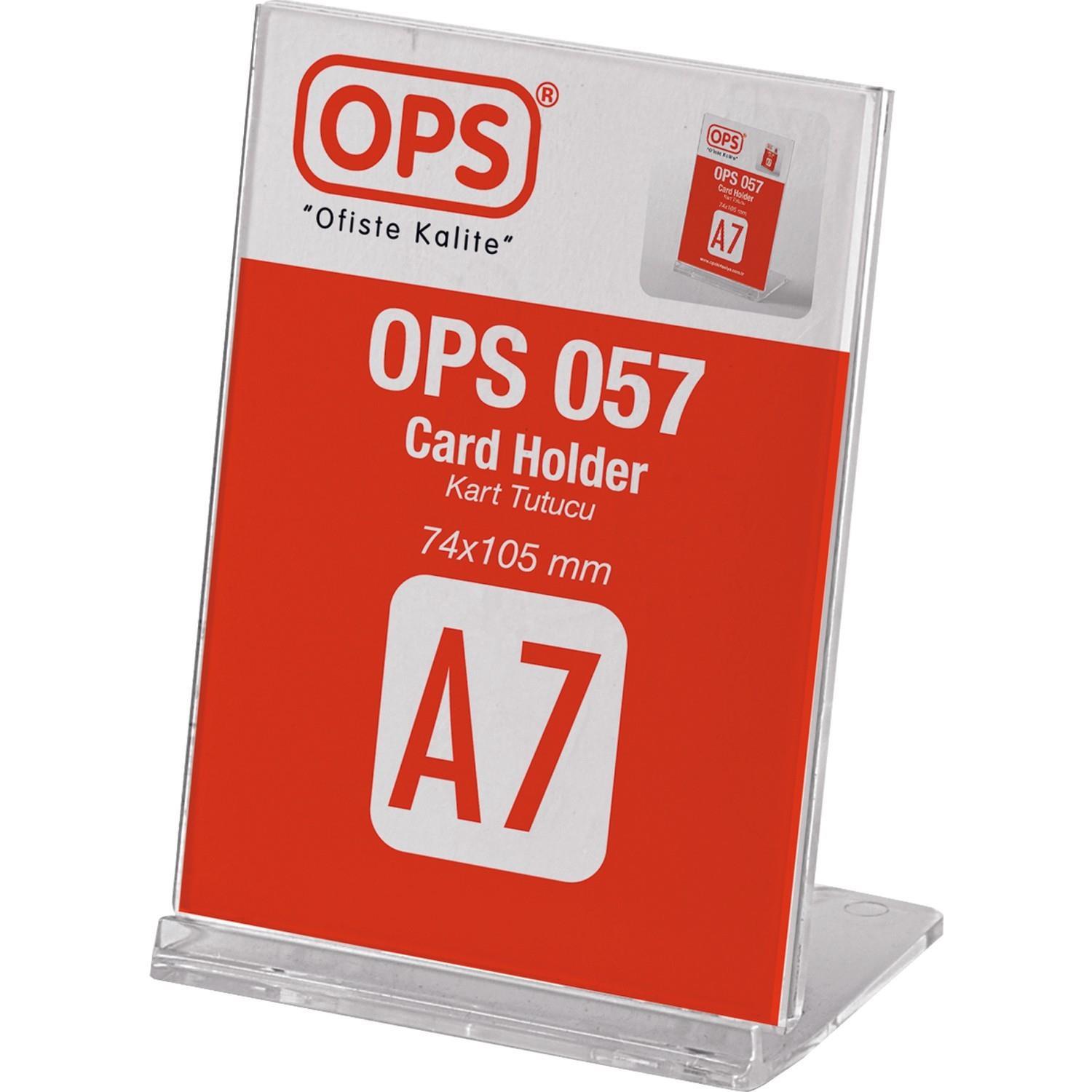 Ops A7 Kart Tutucu ŞeffafOps A7 Kart Tutucu Şeffaf - Kirtasiyem.netDiğer Ciltleme Malzemeleri