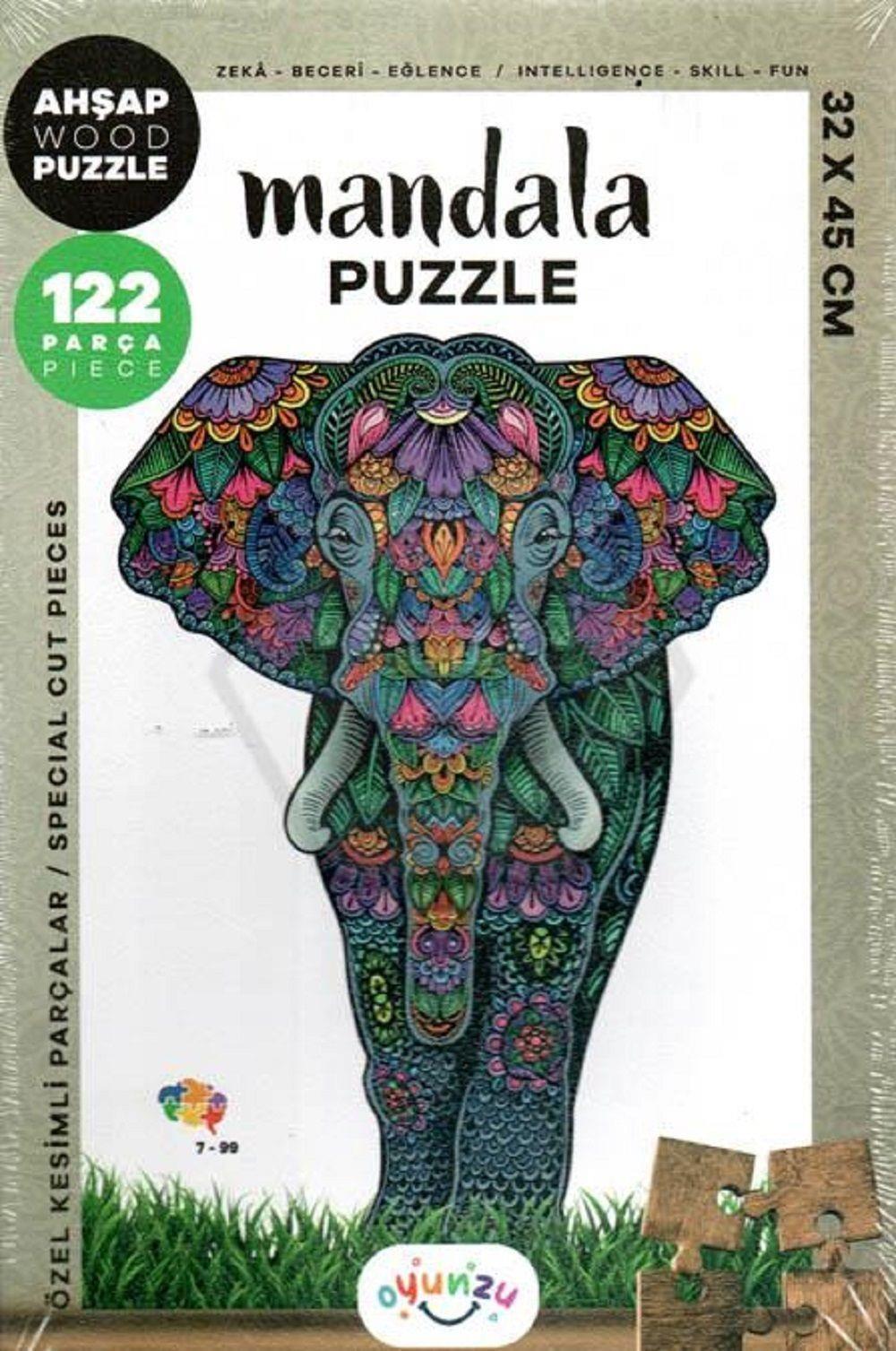 Oyunzu Fil Puzzle (Ahşap)Oyunzu Fil Puzzle (Ahşap) - Kirtasiyem.netYapbozlar