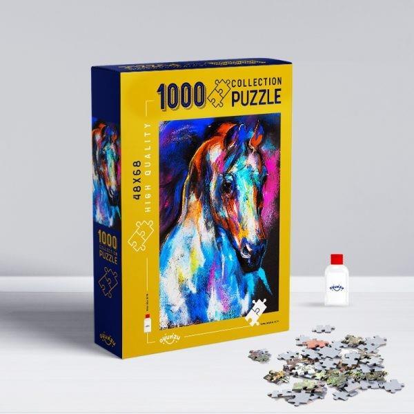 Oyunzu Puzzle Renkli At Yapıştırıcı Hediyeli (1000 Parça)Oyunzu Puzzle Renkli At Yapıştırıcı Hediyeli (1000 Parça) - Kirtasiyem.netYapbozlar