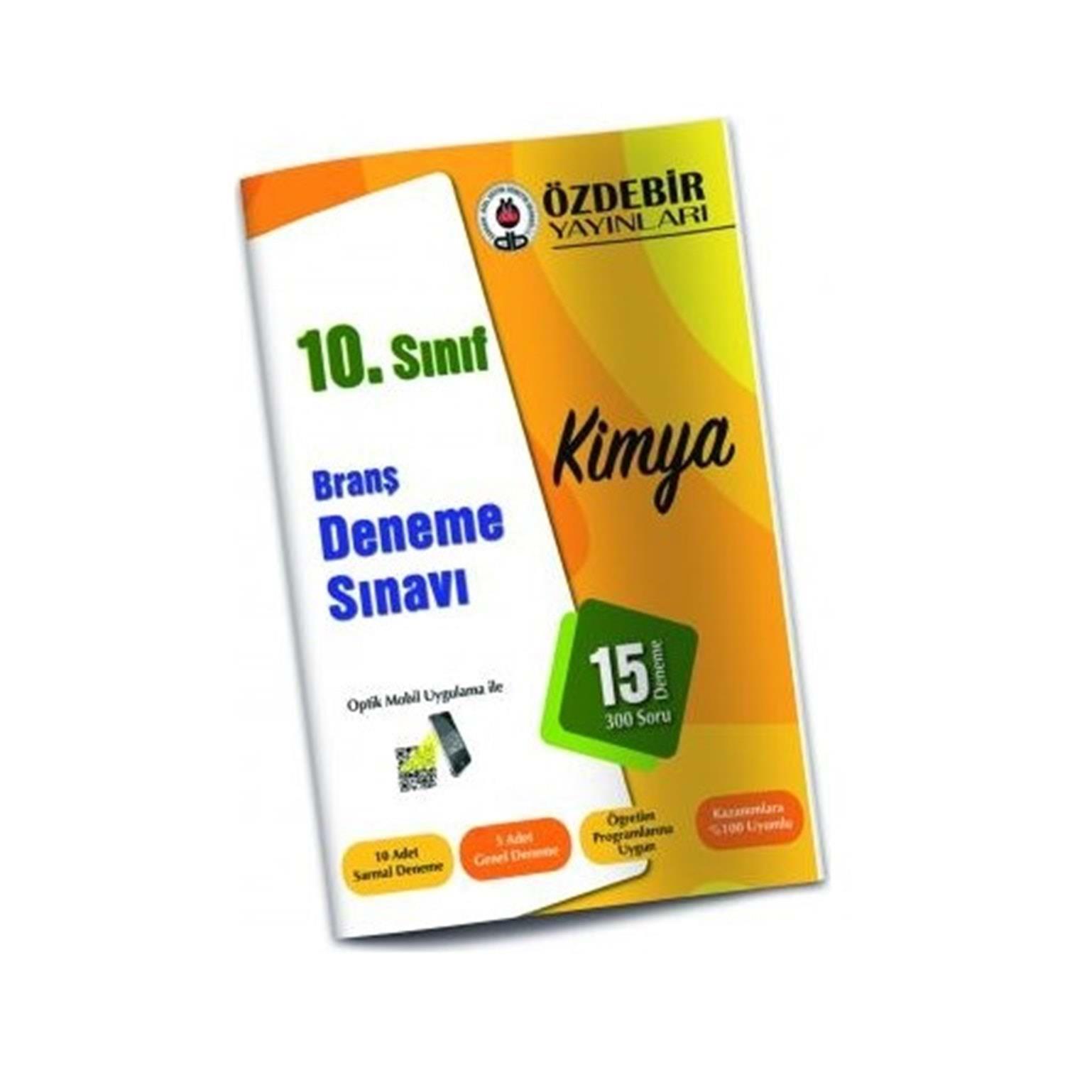 Özdebir 10. Sınıf Kimya Branş Deneme SınavıÖzdebir 10. Sınıf Kimya Branş Deneme Sınavı - Kirtasiyem.netDENEMELER