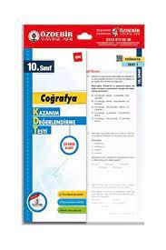 Özdebir 10.S. Kazanım Değerlendirme Yaprak Test Coğrafya Özdebir 10.S. Kazanım Değerlendirme Yaprak Test Coğrafya  - Kirtasiyem.net10.Sınıf