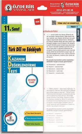 Özdebir 11.S. Kaz. Değ. Yaprak Test Türk Dili Ve Edebiyatı  Özdebir 11.S. Kaz. Değ. Yaprak Test Türk Dili Ve Edebiyatı   - Kirtasiyem.net11.Sınıf
