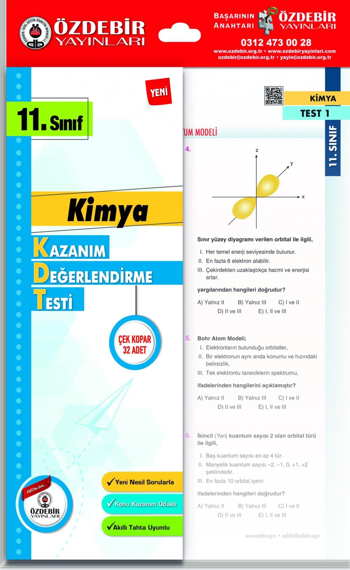 Özdebir 11.S. Kazanım Değerlendirme Yaprak Test Kimya Özdebir 11.S. Kazanım Değerlendirme Yaprak Test Kimya  - Kirtasiyem.net11.Sınıf