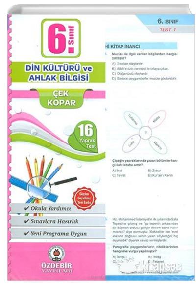 Özdebir 6.S. Poşet Yaprak Test Din Kült.Ve Ahl. Bilg.Özdebir 6.S. Poşet Yaprak Test Din Kült.Ve Ahl. Bilg. - Kirtasiyem.net6.Sınıf