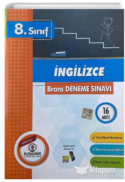 Özdebir 8.S. İngilizce Branş Deneme SınavıÖzdebir 8.S. İngilizce Branş Deneme Sınavı - Kirtasiyem.netDENEMELER