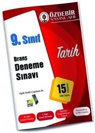 Özdebir 9. Sınıf Tarih Branş Deneme SınavıÖzdebir 9. Sınıf Tarih Branş Deneme Sınavı - Kirtasiyem.netDENEMELER