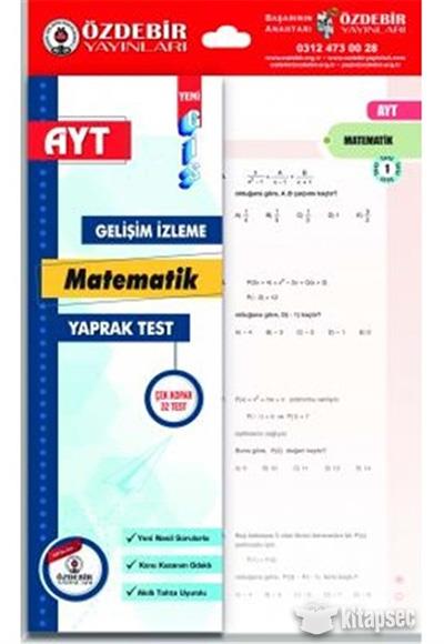 Özdebir  Ayt / Matematik Gis Yaprak TestÖzdebir  Ayt / Matematik Gis Yaprak Test - Kirtasiyem.netAYT