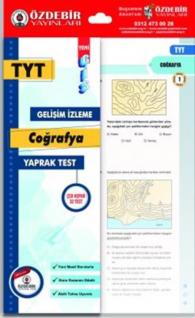 Özdebir  Tyt Coğrafya Gis Yaprak TestÖzdebir  Tyt Coğrafya Gis Yaprak Test - Kirtasiyem.netTYT