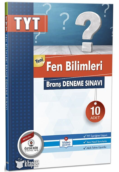 Özdebir  Tyt Fen B. Branş Deneme SınavıÖzdebir  Tyt Fen B. Branş Deneme Sınavı - Kirtasiyem.netDENEMELER