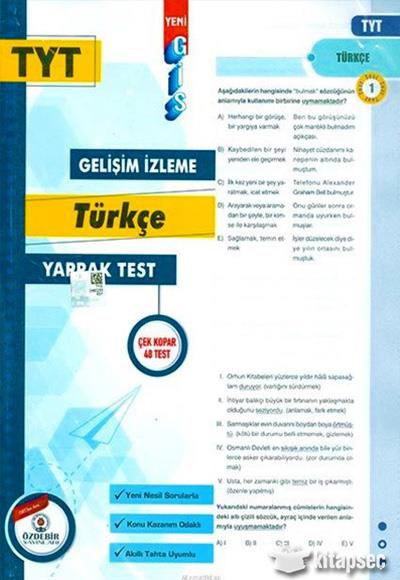 Özdebir  Tyt Türkçe Gis Yaprak Test  Özdebir  Tyt Türkçe Gis Yaprak Test   - Kirtasiyem.netTYT