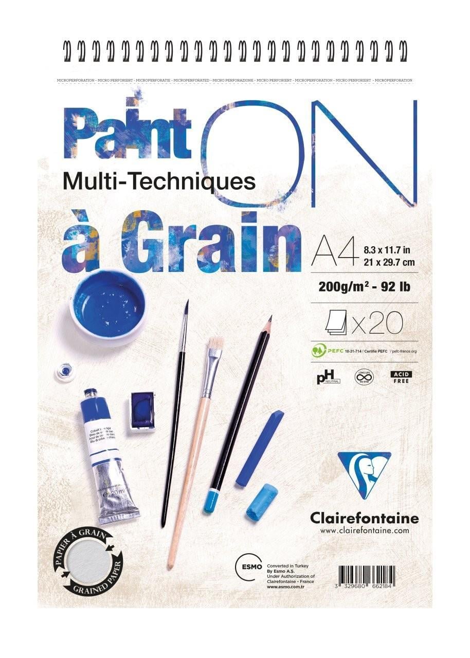 Paint-On A Graın A4 Çizim Blok Üstten Spiralli 200 Gr 20 YaprakPaint-On A Graın A4 Çizim Blok Üstten Spiralli 200 Gr 20 Yaprak - Kirtasiyem.netÇizim Bloknotları