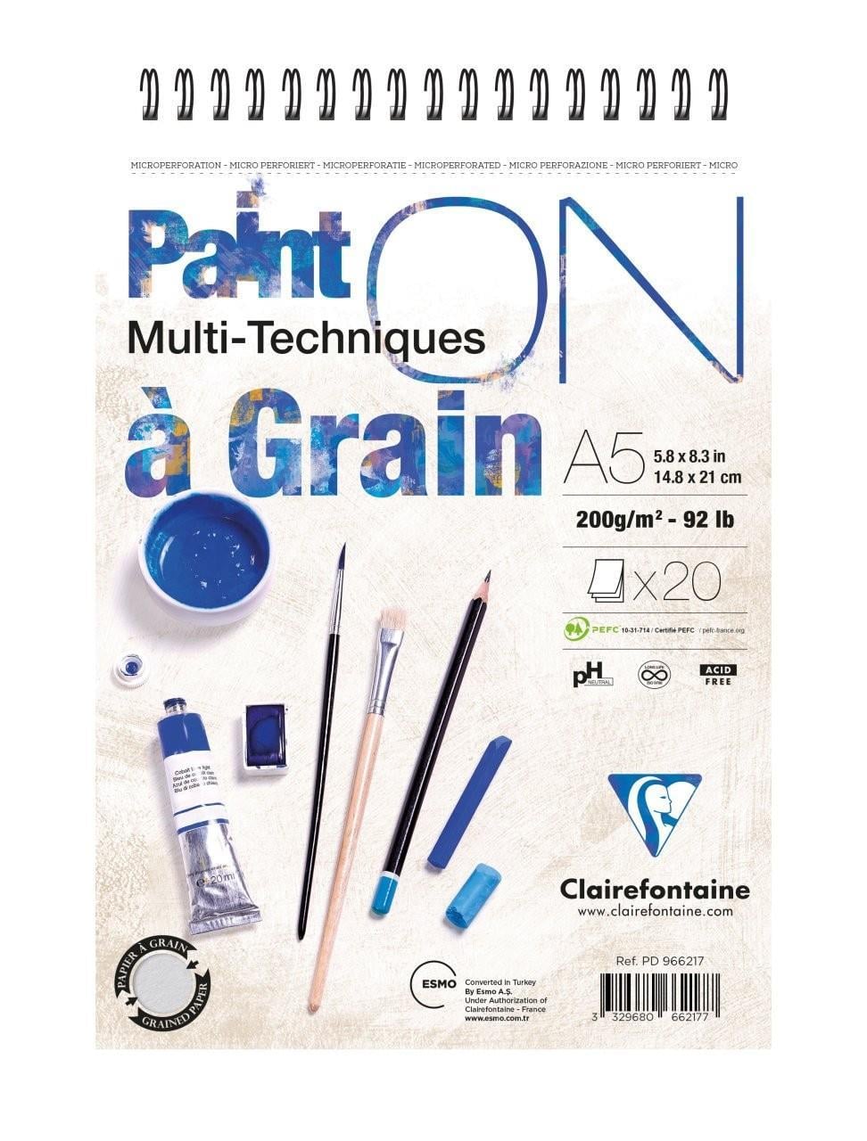 Paint-On A Graın A5 Çizim Blok Üstten Spiralli 200 Gr 20 YaprakPaint-On A Graın A5 Çizim Blok Üstten Spiralli 200 Gr 20 Yaprak - Kirtasiyem.netÇizim Bloknotları