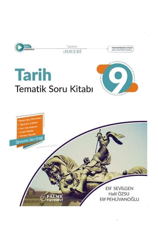 Palme 9. Sınıf Joker Tarih Tematik Soru Kitabı *Yeni*10.Sınıf