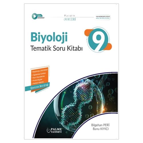 Palme 9. Sınıf Joker Biyoloji Tematik Soru Kitabı *Yeni*10.Sınıf