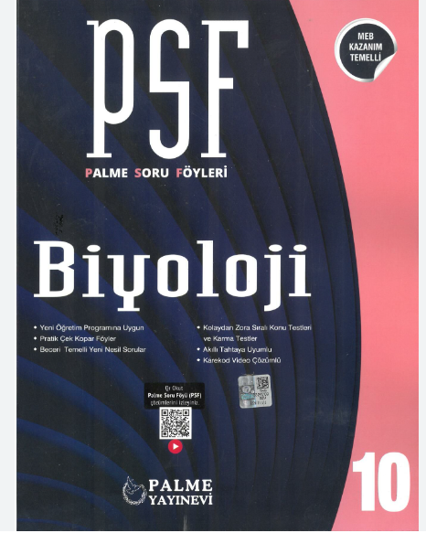 Palme Yayınları 10.Biyoloji PSF Soru FöyleriPalme Yayınları 10.Biyoloji PSF Soru Föyleri - Kirtasiyem.net10.Sınıf