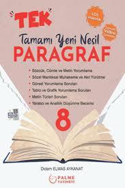 Palme Yayınları 8.Sınıf Tek Paragraf Tamamı Yeni Nesil Soru KitabıPalme Yayınları 8.Sınıf Tek Paragraf Tamamı Yeni Nesil Soru Kitabı - Kirtasiyem.net8.Sınıf