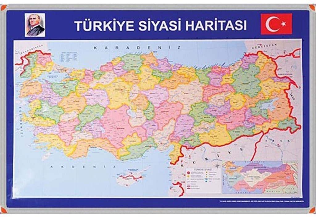 Panda Türkiye Siyasi Haritası (Alüminyum Çerçeve) 70X100 Pan 401Panda Türkiye Siyasi Haritası (Alüminyum Çerçeve) 70X100 Pan 401 - Kirtasiyem NetHaritalar