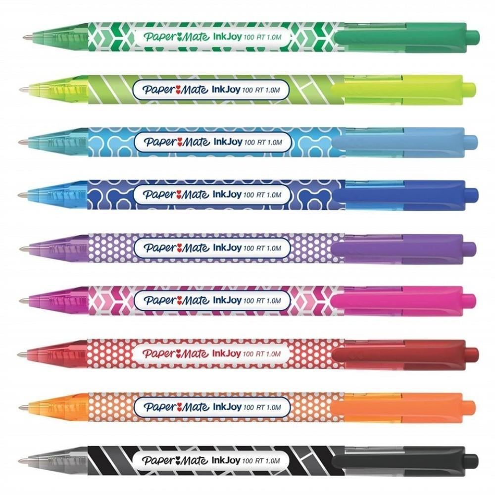 Papermate Inkjoy 100 Rt Ulv Üstten Basmalı, Karışık 150 Li Stand*1Papermate Inkjoy 100 Rt Ulv Üstten Basmalı, Karışık 150 Li Stand*1 - Kirtasiyem.netTükenmez Kalemler