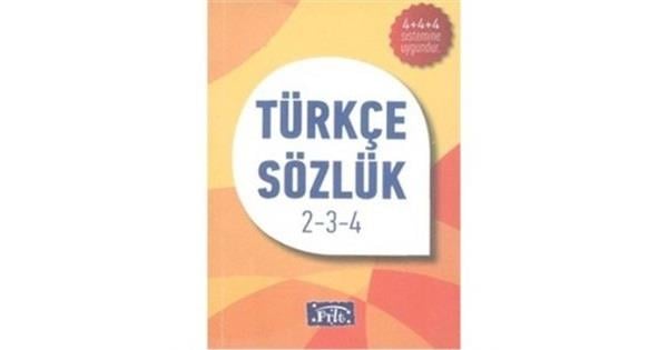 Parıltı İlköğretim Türkçe Sözlük Karton Kapak 2 3 4Türkçe Sözlük
